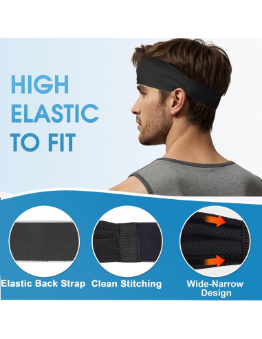 Cinta de Cabeza Deportiva Sukeen para Hombres - Enfriamiento, Antideslizante, Secado Rápido