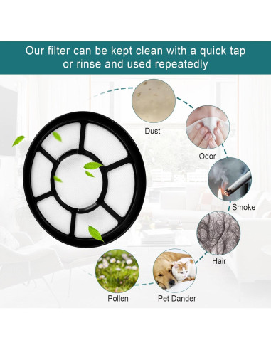 Filtros de Aspiradora Black+Decker Airswivel Lavables - 2 Unidades