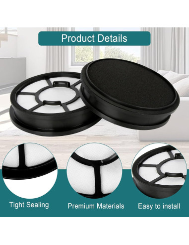 Filtros de Aspiradora Black+Decker Airswivel Lavables - 2 Unidades