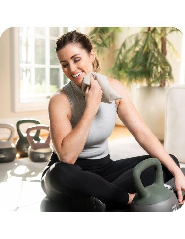 Toalla de Yoga WeGym Suede Piedra 67.7x39.9cm Secado Rápido