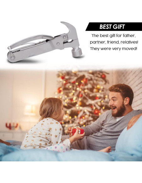 Martillo Multiherramienta 12 en 1 PRETTYFINE para Camping