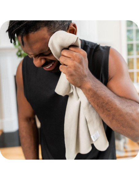 Toalla de Yoga WeGym Suede Piedra 67.7x39.9cm Secado Rápido