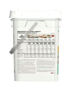 Paila de Comida de Emergencia Aguayo Farms 4996.8g 106 Porciones 2