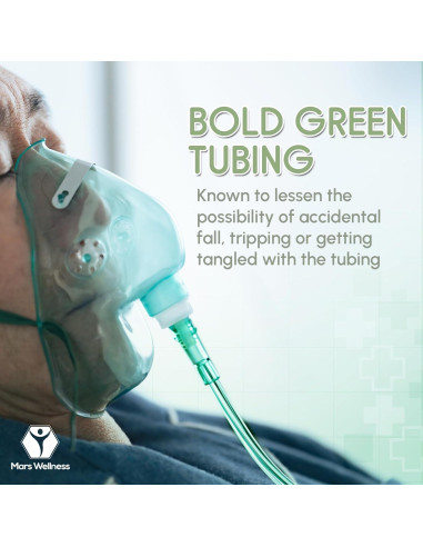 Tubería de Oxígeno Mars Wellness 7.62m Verde Premium - Paquete de 3