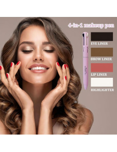 Bolígrafo de Maquillaje 4 en 1 Ylapagne - Impermeable y Portátil 2