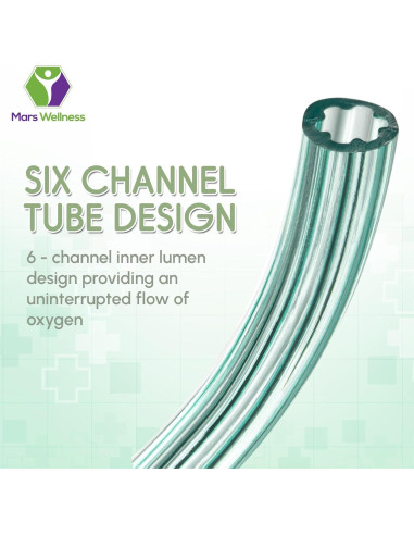 Tubería de Oxígeno Mars Wellness 7.62m Verde Premium - Paquete de 3
