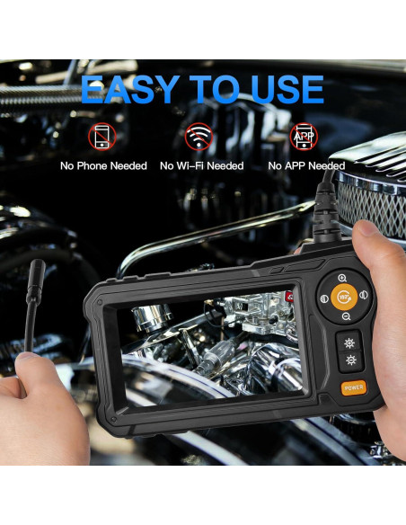 Cámara Endoscópica HD 1080P WINWEND 4.3" IP67 5m