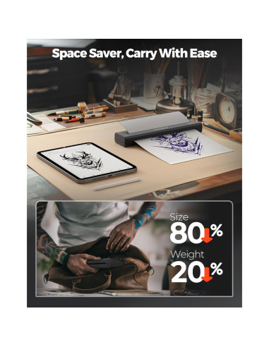 Impresora de Plantillas de Tatuaje MUNBYN ITP05 Inalámbrica