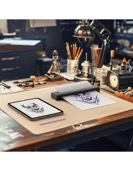 Impresora de Plantillas de Tatuaje MUNBYN ITP05 Inalámbrica