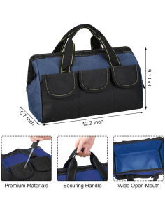 Bolsa de Herramientas Sanwuta 3 Piezas Impermeable 33 cm Azul 2
