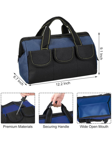 Bolsa de Herramientas Sanwuta 3 Piezas Impermeable 33 cm Azul