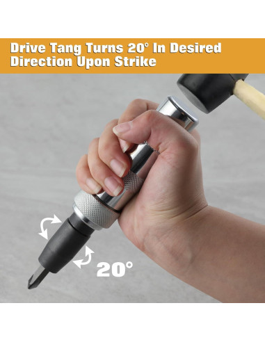 Juego de Destornillador de Impacto Manual LEONTOOL 5 Pcs