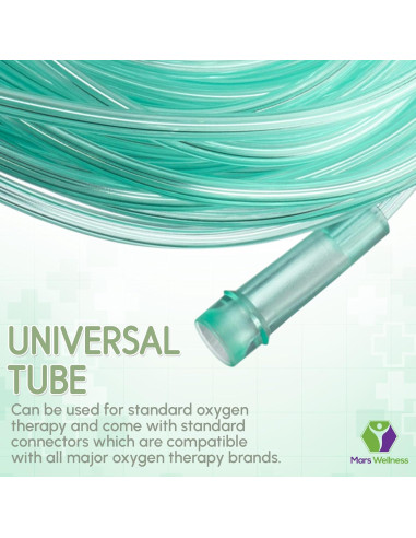 Tubería de Oxígeno Mars Wellness 7.62m Verde Premium - Paquete de 3