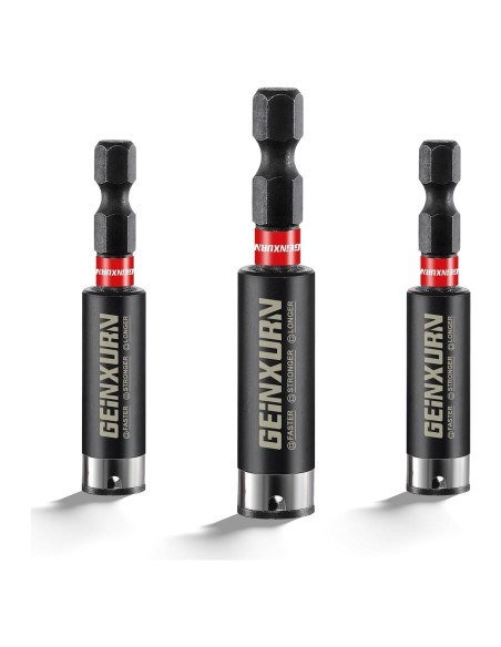 Soporte de Broca de Impacto GEINXURN 3PCS 2.5" (63.5mm) Acero