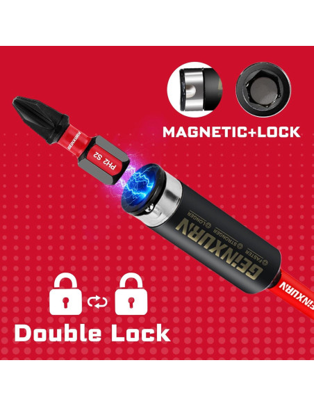 Soporte de Broca de Impacto GEINXURN 3PCS 2.5" (63.5mm) Acero