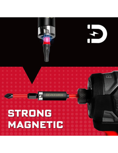 Soporte de Broca de Impacto GEINXURN 3PCS 2.5" (63.5mm) Acero