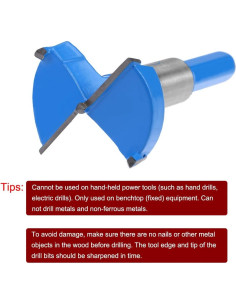 Broca Forstner 42mm uxcell de Carburo para Madera y Plástico 2