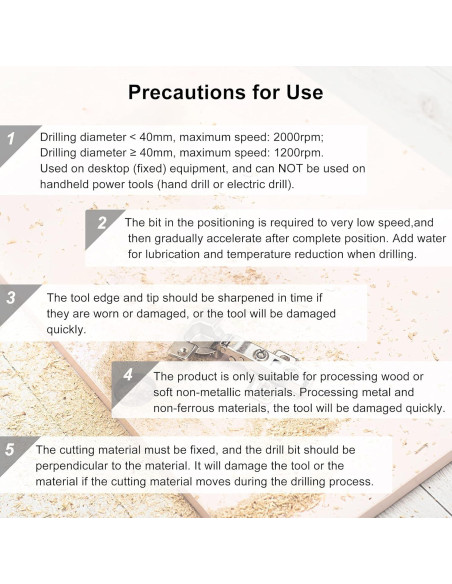 Broca Forstner 42mm uxcell de Carburo para Madera y Plástico Broca Forstner 42mm uxcell de Carburo para Madera y Plástico