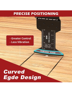 Cuchillas Oscilantes Bi-Metal AMZWEI 10 Pcs 4.45 cm para Metal y Madera 2