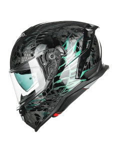 Casco de Motocicleta ILM MF567 Doble Visor Cobra Camaleon Gold S