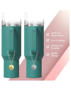 Encanto de Taza Stanley TMNovo Letra M Dorado 7.1x7x2.3cm 2