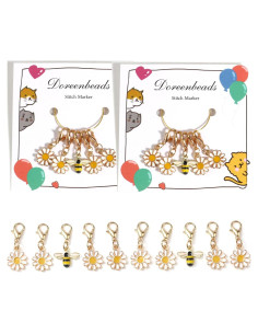 Marcadores de Puntos DoreenBeads 10 Piezas Floral para Tejer