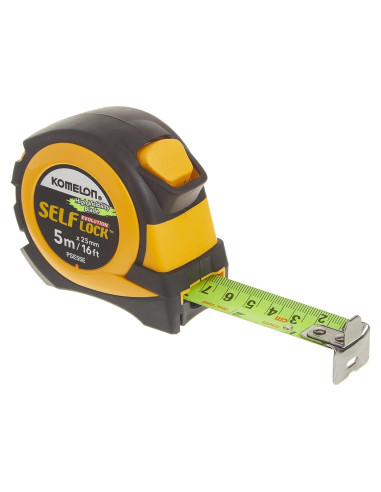 Cinta Métrica Auto Bloqueo Komelon PSE55E 5M Amarillo/Negro