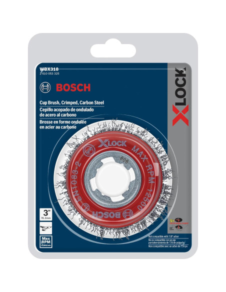 Cepillo de Alambre Bosch WBX318 3 cm X-LOCK para Metal