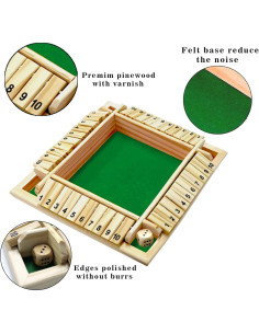 Juego de Mesa Cierra La Caja DC-BEAUTIFUL Madera Verde 2-4 Jugadores 2