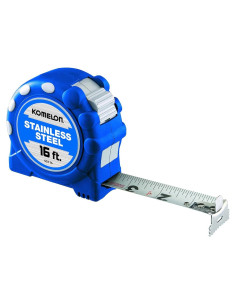Cinta Métrica Komelon de Acero Inoxidable 4.88 m x 2.54 cm