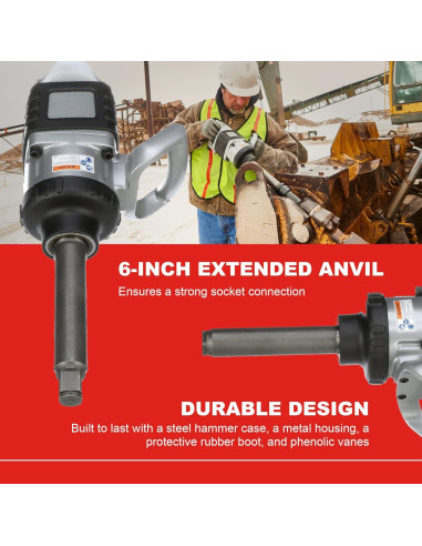 Llave de Impacto Neumática Ingersoll Rand 285B-6 1" 1997.5 Nm