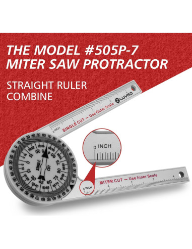 Transportador de Ingletes LUVRD 505P-7 Profesional para Carpintería