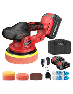 Pulidora Inalámbrica Avhrit LCP04 6" 21V 5500 RPM con 2 Baterías
