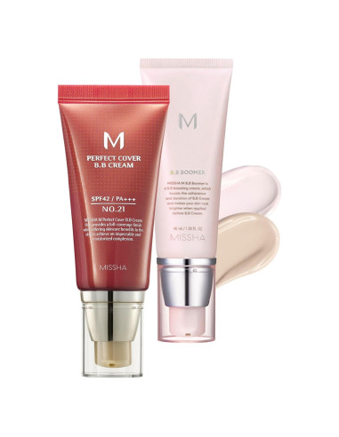 Kit Esencial BB Missha M Perfect Cover No.21 Beige Claro - SPF 42