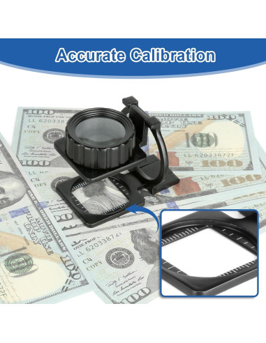 Lupa de Joyero Plegable Rongon 15X, Lente Óptica, Compacta