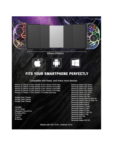 Controlador Inalámbrico Joso RGB para iPhone y Android - Modelo 6109