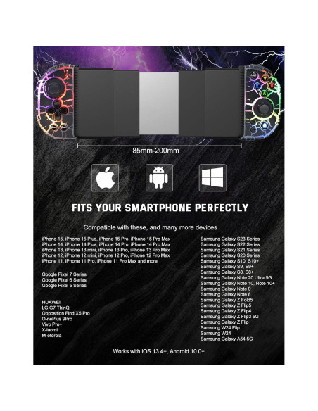 Controlador Inalámbrico Joso RGB para iPhone y Android - Modelo 6109