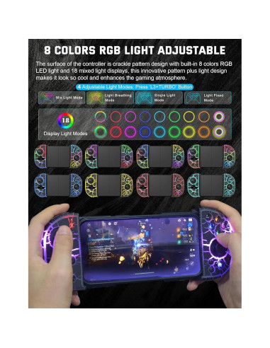 Controlador Inalámbrico Joso RGB para iPhone y Android - Modelo 6109