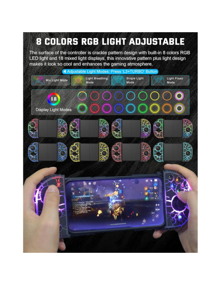 Controlador Inalámbrico Joso RGB para iPhone y Android - Modelo 6109