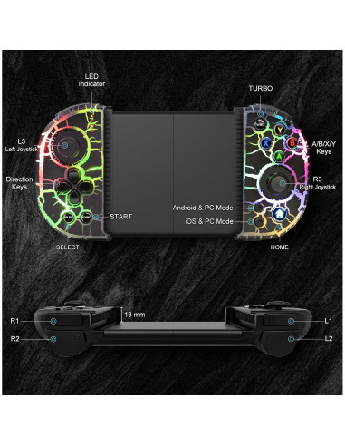 Controlador Inalámbrico Joso RGB para iPhone y Android - Modelo 6109