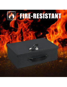 Caja a Prueba de Fuego Xydled con Cerradura - 32x21x10 cm 2