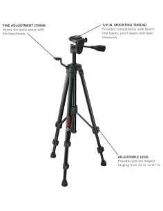 Trípode Compacto Bosch BT 150 Ajustable 56-155 cm Aluminio 2