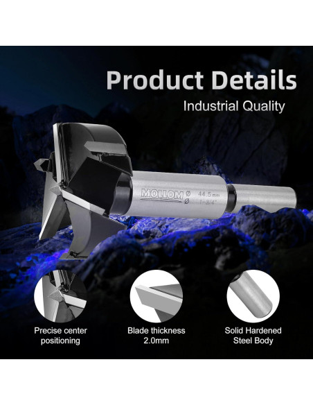 Broca Forstner 21mm Mollom Triple Fluta Carburo YG8 2mm