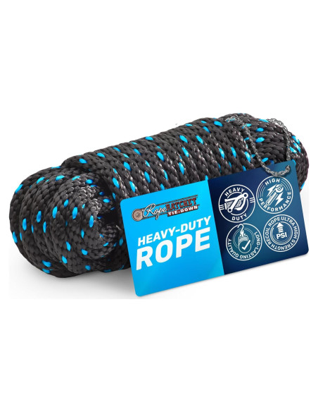 Cuerda de Polipropileno 15.24 m Rope Ratchet Resistente 113.4 kg