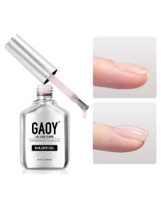 Gel Constructor GAOY 16ml Rosa Bebé para Uñas Duras UV