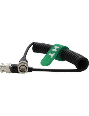 Cable BNC SDI HD 3G Enrollado 30cm a 60cm HangTon Connect