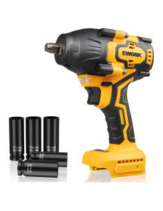 Llave de impacto inalámbrica EWORK 21V 1/2" 775 Nm 1.8 kg