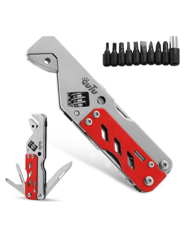 Llave Multiherramienta OUTU Roja con Destornilladores y Abrebotellas