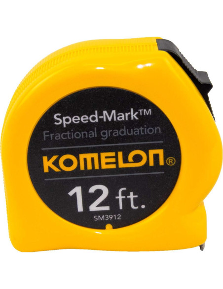 Cinta Métrica Komelon SM3912 de Acero 30 cm x 1.6 cm (Paquete de 2)