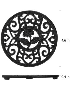 Soporte de Hierro Fundido Coloch 2 Piezas 11.7 cm Negro 2